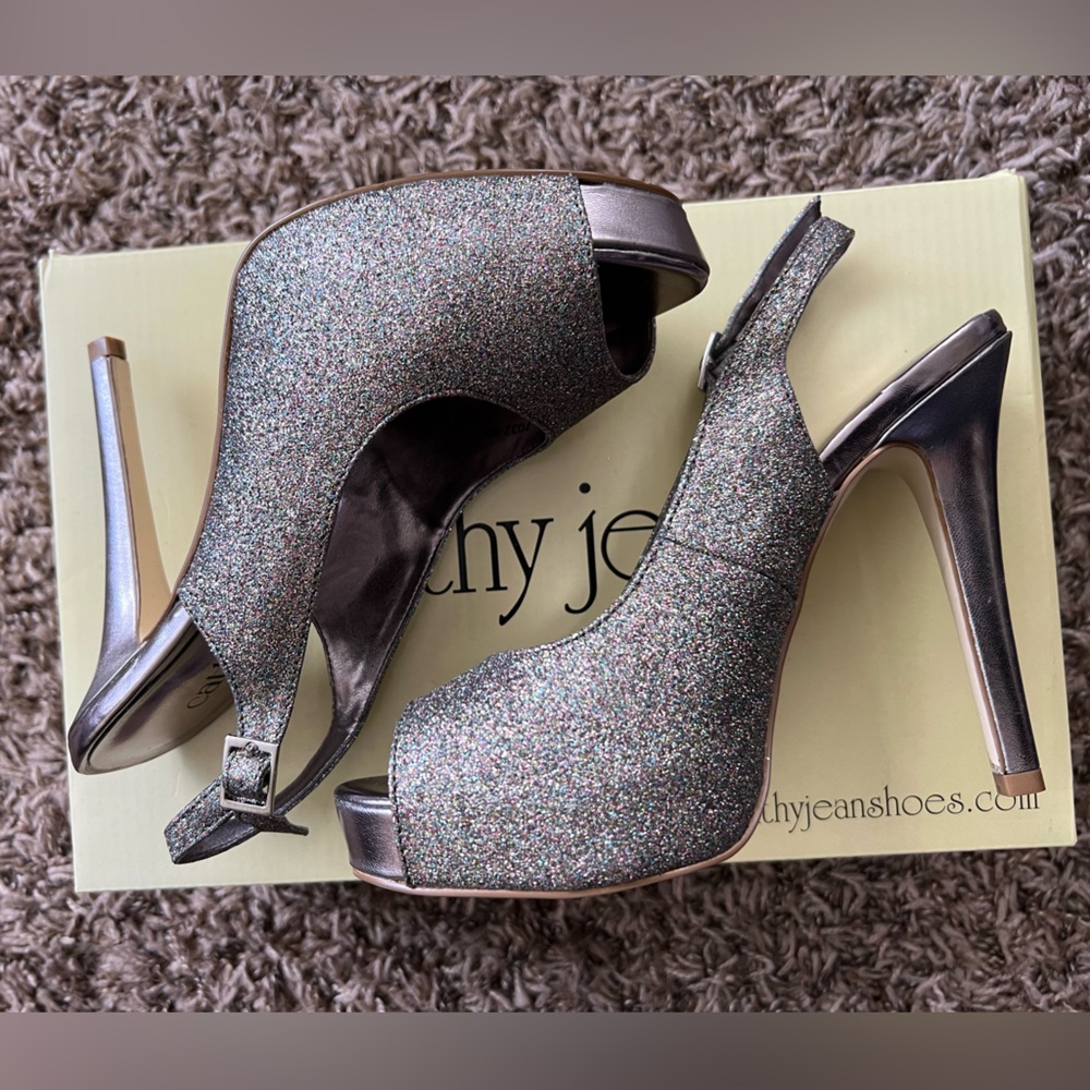 Cathy Jean Glitter Heels